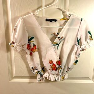 Floral detailed top
